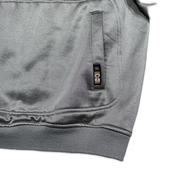 Y2K Reebok Pittsburgh Steelers NFL Logo Hoodie Sweatshirt - Picture 6 of 7